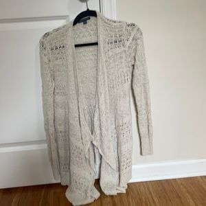 American eagle - open knit cardigan - cream - small